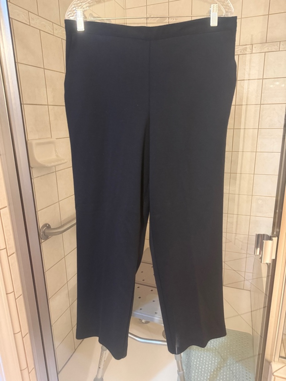 Alfred Dunner Black Wide-Leg Pull-On Pants